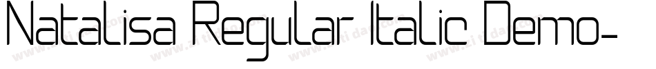 Natalisa Regular Italic Demo字体转换
